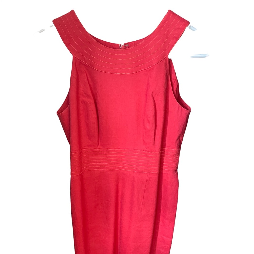 Coral red Adrianna Papell dress